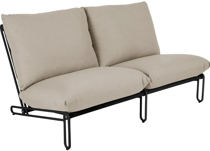 Blixt 2-sits soffa Svart/Beige