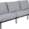 Blixt 3-sits soffa Svart/Grå