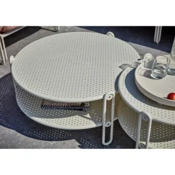 Blixt Soffbord ⌀65 cm Pearl White