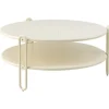 Blixt Soffbord ⌀85 cm Pearl White