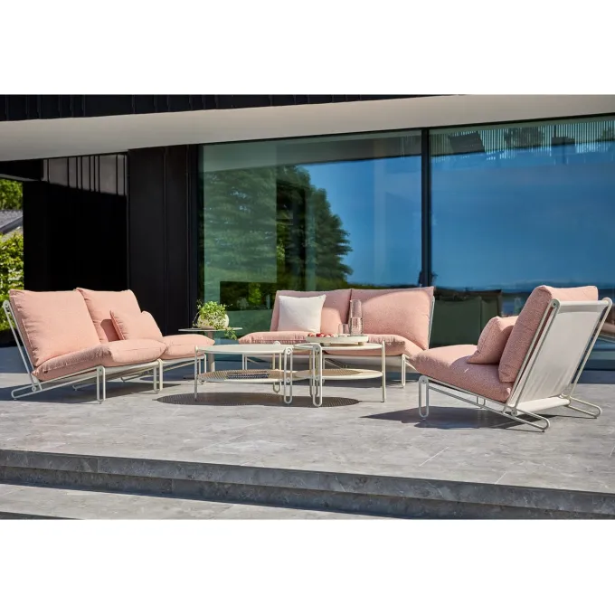 Blixt Soffbord ⌀85 cm Pearl White