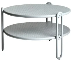 Blixt Utesoffbord 65x42 cm Light Grey