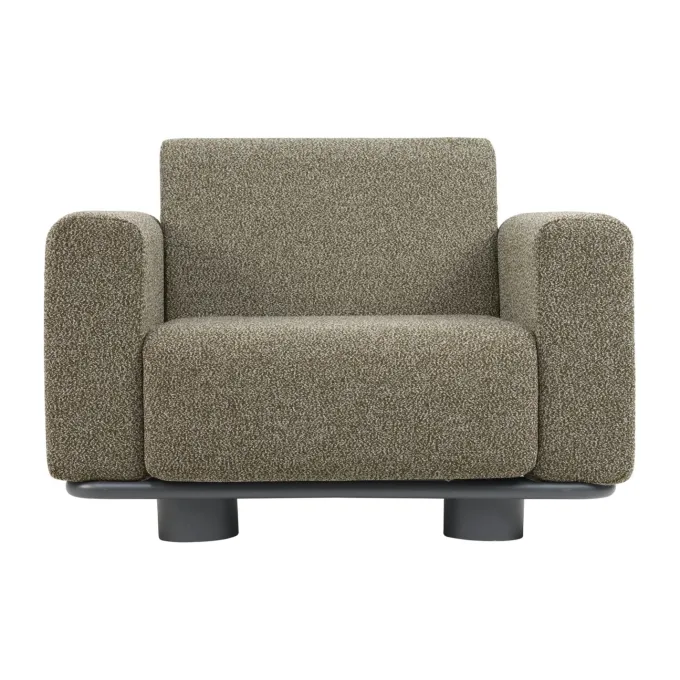 Bolster Fåtölj Antracit/Teddy Verde