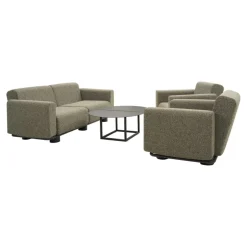Bolster 2,5-sits Soffa 209x94 cm Antracit/Teddy Verde