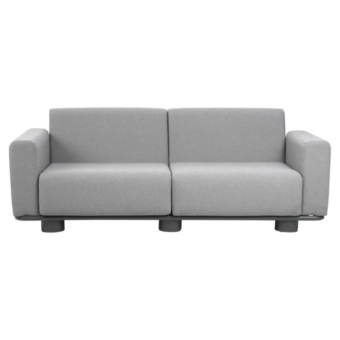 Bolster 2,5-sits Soffa 209x94 cm Antracit/Teddy Grey