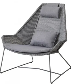 Breeze Högryggad Fåtölj Ljusgrå