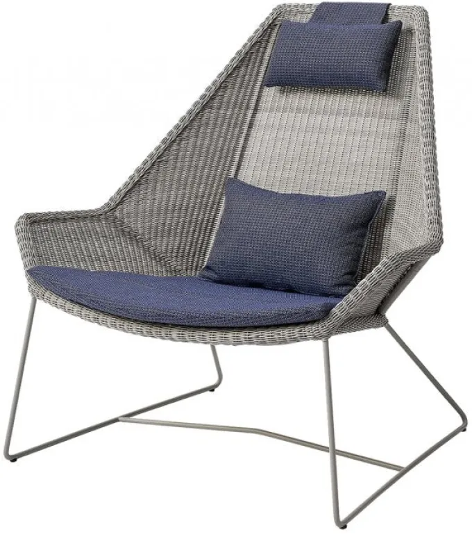 Breeze Högryggad Fåtölj Taupe