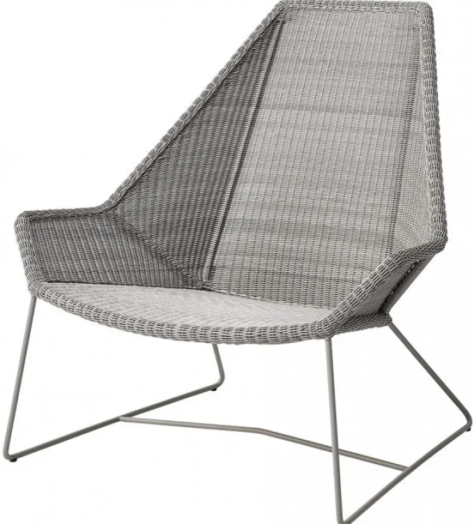 Breeze Högryggad Fåtölj Taupe