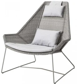 Breeze Högryggad Fåtölj Taupe