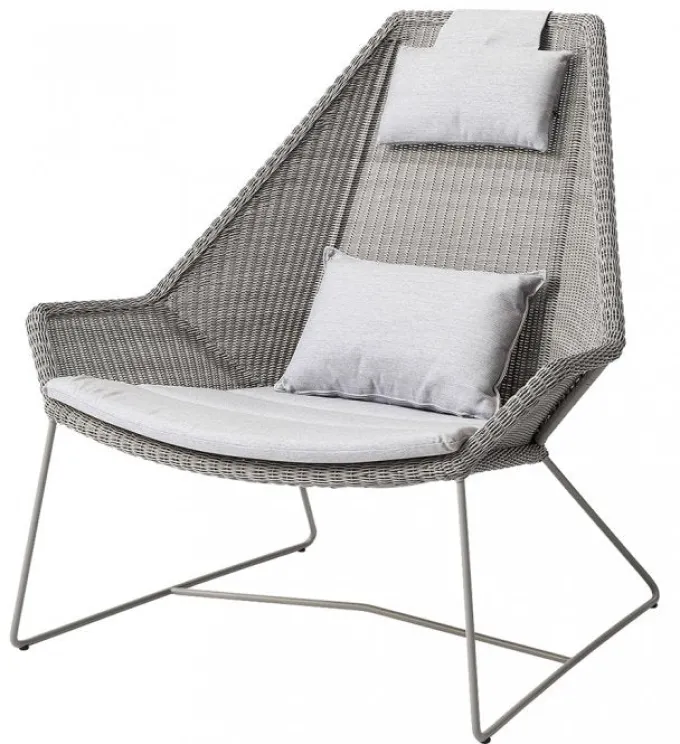 Breeze Högryggad Fåtölj Taupe