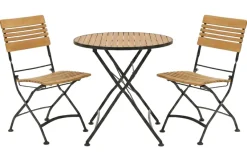 Brewer Cafegrupp 85 cm Teak/Svart