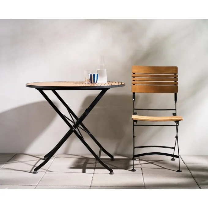 Brewer Cafegrupp 85 cm Teak/Svart