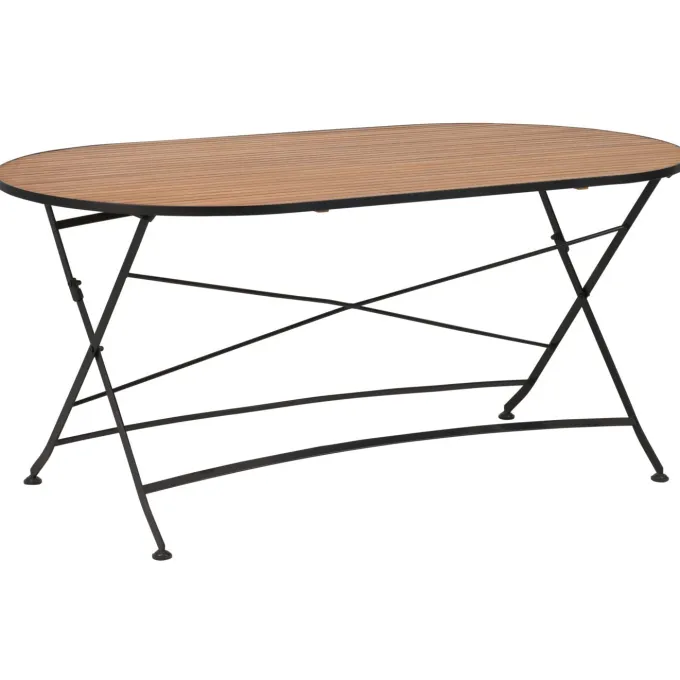 Brewer Matbord 160x85 cm Teak/Svart