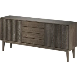 Broholm Sideboard Lameller 183x81 cm Rökoljad Ek