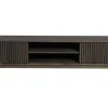 Broholm XL TV-bänk Lameller 160x55 cm Rökoljad Ek