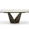Calla Matbord 100x200-296 cm Bronze / Keramik