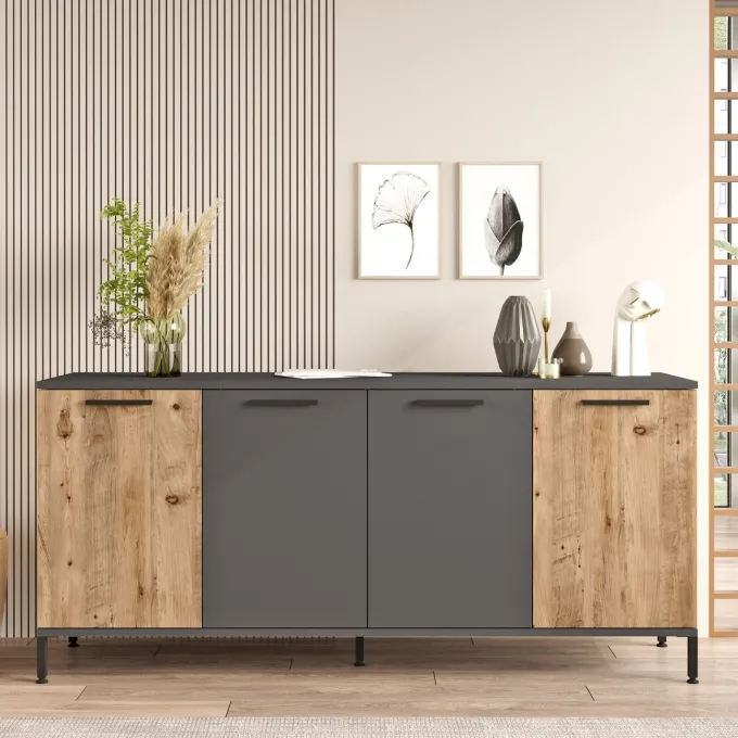 Casablanca Sideboard Atlantisk furu / Antracit