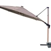 Caserta Frihängande Parasoll Beige/Wood 3,5m