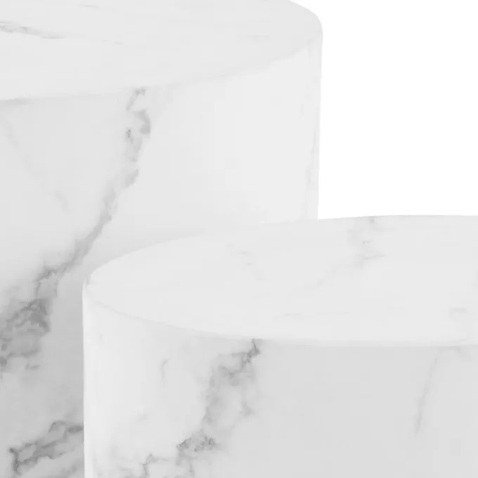 Cenon Satsbord 40x33x48 cm Carrara-marmor
