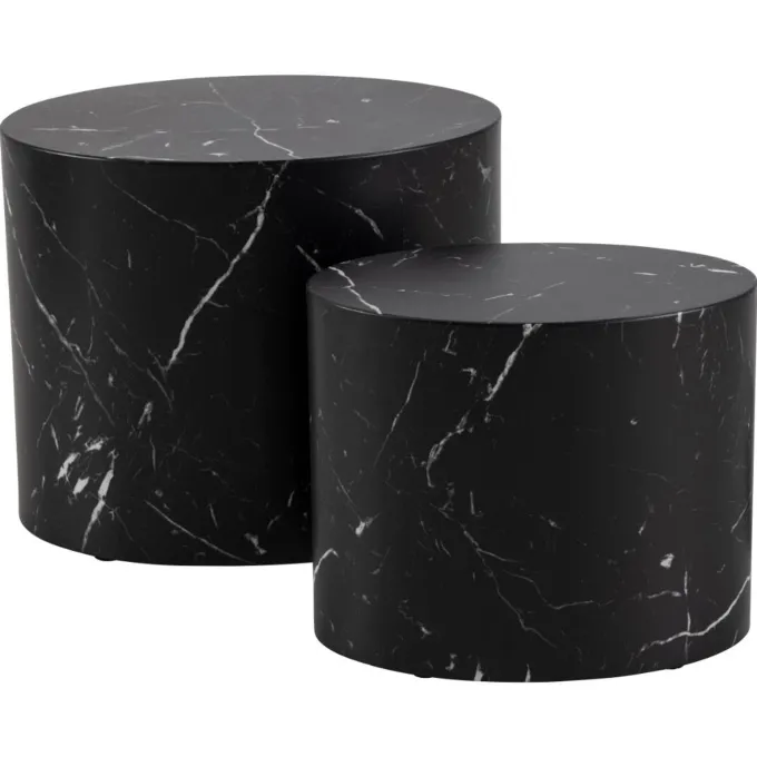 Cenon Satsbord 40x33x48 cm Marquina-marmor