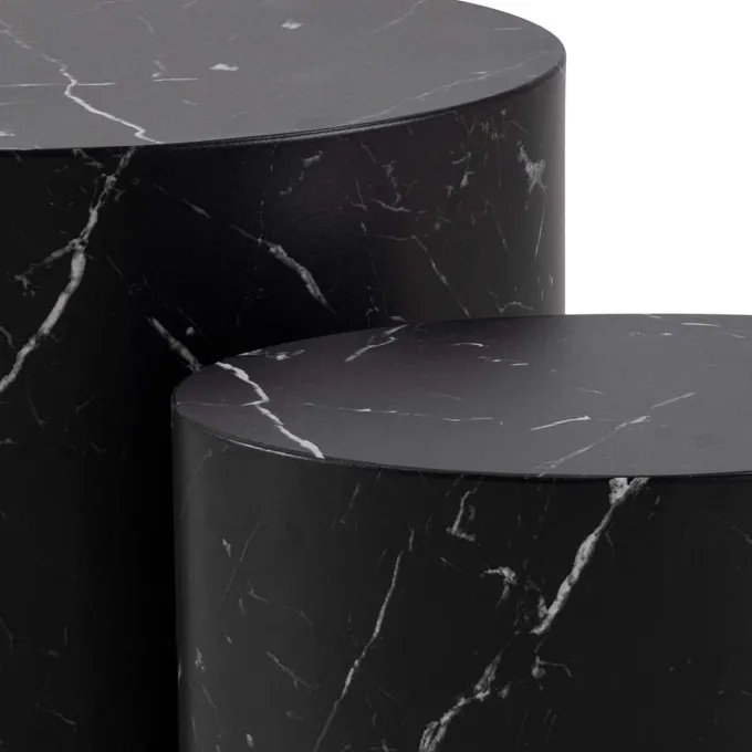 Cenon Satsbord 40x33x48 cm Marquina-marmor