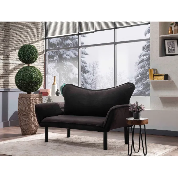 Chatto 2-sits bäddsoffa Svart