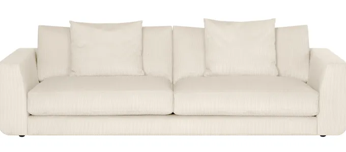 Chiara 3-sits XL Soffa Lincoln Creme