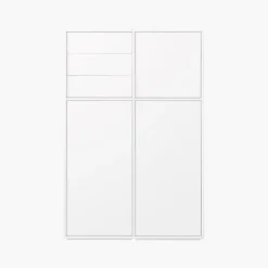 Chicago Quadrant-skåp Vit
