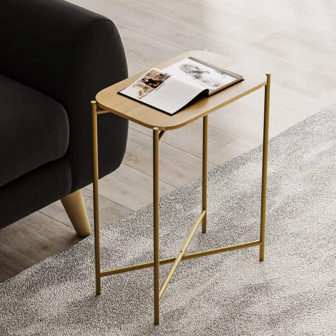 Chisinau Sidobord Guld Natur