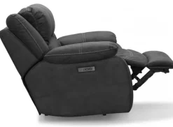 Cinema Biofåtölj Elektrisk Recline med justerbart nackstöd Grå