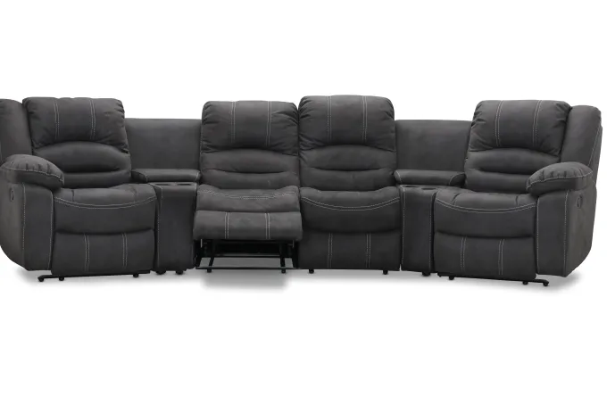 Cinema Biosoffa Komb B Grått Tyg