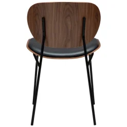 Clementina Stol Raven Black, Walnut