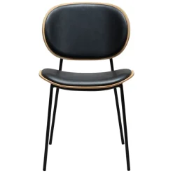 Clementina Stol Raven Black, Bleached Oak