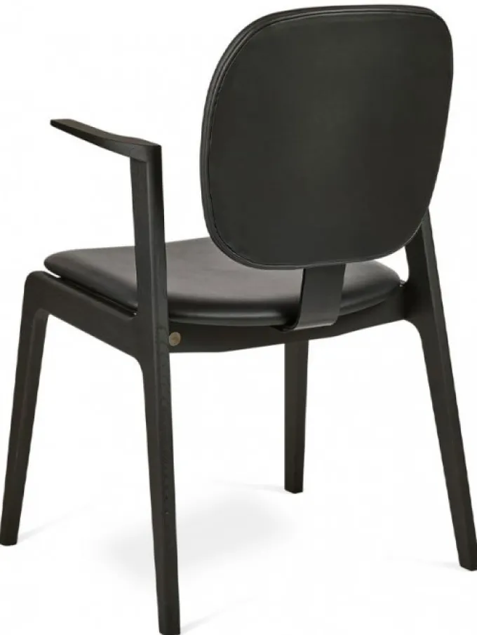 Cliff Karmstol Svart Ek