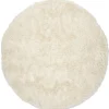 Cloudy Rund 160 cm Matta Naturvit