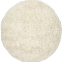 Cloudy Rund 160 cm Matta Naturvit
