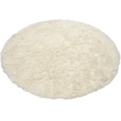 Cloudy Rund 160 cm Matta Naturvit