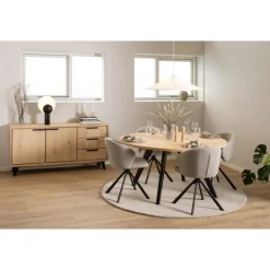 Coralie Matstol Monza tyg Beige