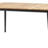 Core Bord 160x90cm Teak / Lava Grå