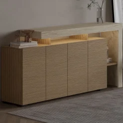 Cork Sideboard Travertin, varm ek