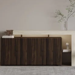 Cork Sideboard Travertin, valnöt