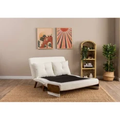 Cosmo Two (78 x 120 x 82 cm) 2-sits bäddsoffa Vit