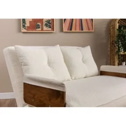 Cosmo Two (78 x 120 x 82 cm) 2-sits bäddsoffa Vit