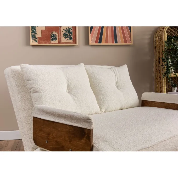 Cosmo Two (78 x 120 x 82 cm) 2-sits bäddsoffa Vit