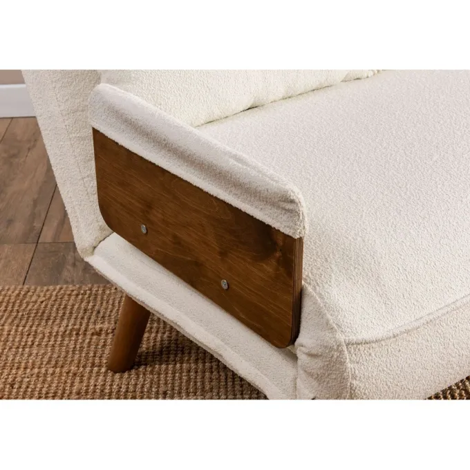 Cosmo Two (78 x 120 x 82 cm) 2-sits bäddsoffa Vit