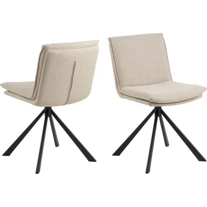 Cranston Matstol Basel tyg Beige