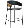 Crib Barstol Raven Black, Bleached Oak