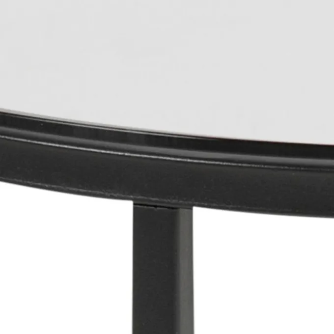 Cross Sidobord Rund 55 cm Svart