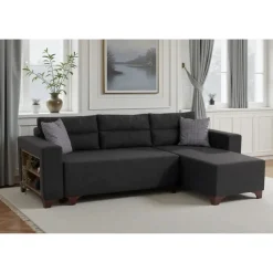Dakar Mini (45 x 45 cm) Bäddsoffa, hörn Antracit