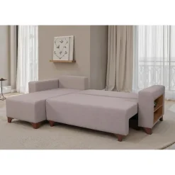 Dakar Mini (45 x 45 cm) Bäddsoffa, hörn Gräddvit